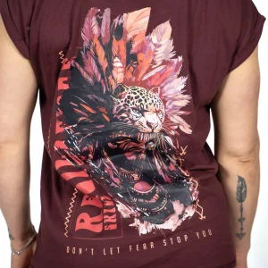 Rolled tee femme cherry “Tenoch”