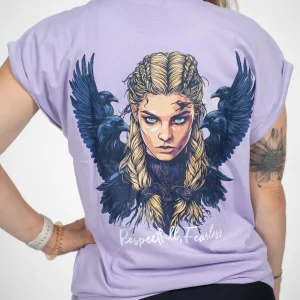 Rolled Tee lilac “Torvi”