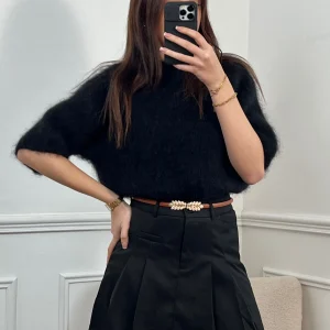 Jupe short noire : Lia