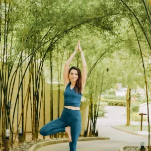 Brassière asymétrique – Bleu