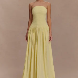 Anora Robe Longue - Citron