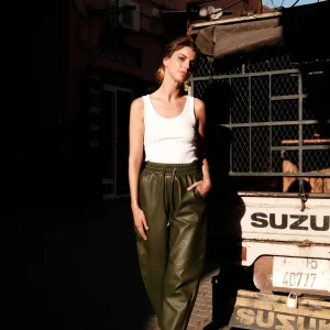 Jogging en cuir Akira