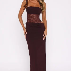 Lily Robe Longue - Bordeaux Fumé