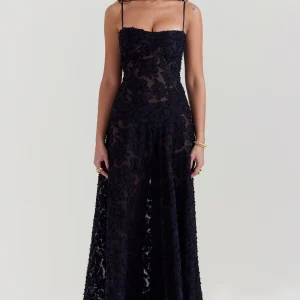 Mélanie Robe Longue - Noir