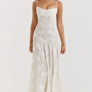 Mélanie Robe Longue - Blanc Cassé