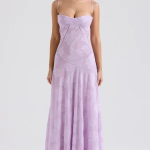 Mélanie Robe Longue - Lilas