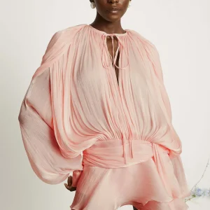 Cassiopée Robe Courte - Rose Opaline