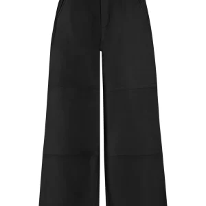 Pantalon en cuir Palazzo