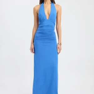Elenya Robe Longue - Bleu Azur