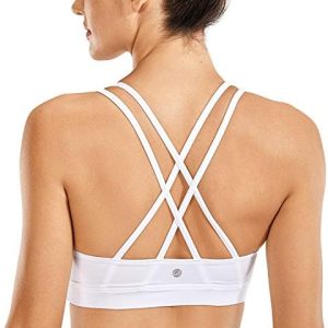 Soutien-Gorge de Sport Femme CRZ YOGA pour Yoga Fitness – Coussinet Amovible – Confort sans Armature