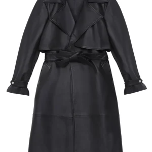 Trench en cuir Ayako