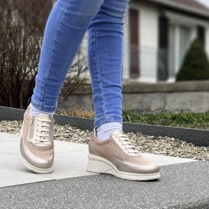 ZELDA BEIGE : la basket tendance et confortable