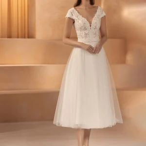 Jupe courte mariée IDA