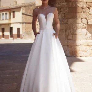 Yara-Jupe de mariée en Mikado