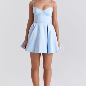 Eléora Robe Courte - Bleu Ciel