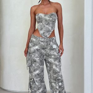 Brooklyn Pantalon Cargo - Imprimé camouflage