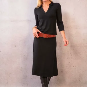 Jupe midi fendue Ombeline