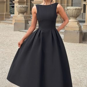 Clarabella Robe Mi-Longue - Noir