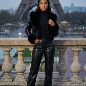 Romane Manteau Court - Noir