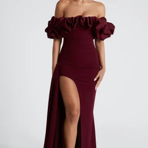 Elsie Robe Longue - Cherry Lacquer