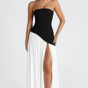 Maliyah Robe Longue - Noir/Blanc