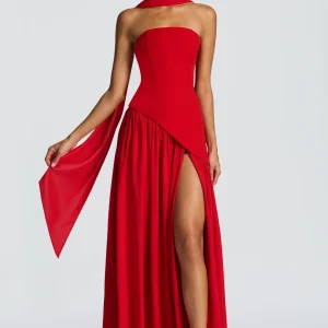 Maliyah Robe Longue - Rouge