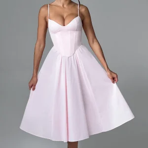 Mariella Midi Dress - Blush