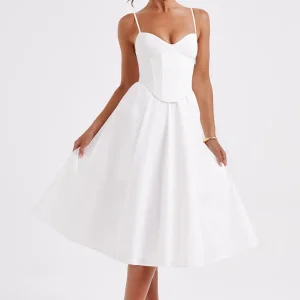 Mariella Midi Dress - Ivory