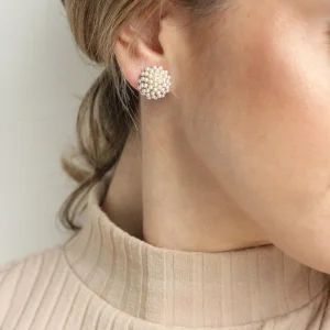 Boule de perles Boucle d'oreilles