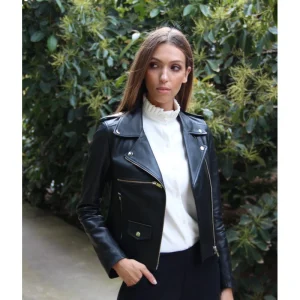 Perfecto en cuir Laura