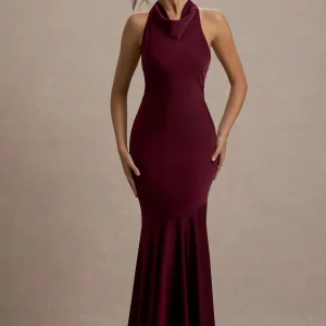 Ophélia Robe Longue - Rouge Bordeaux