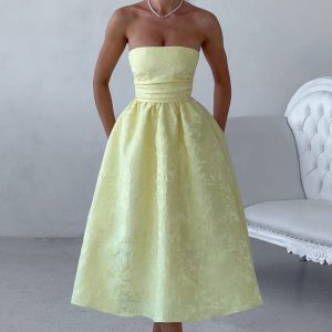 Saoirse mi-longue - Jaune Citron