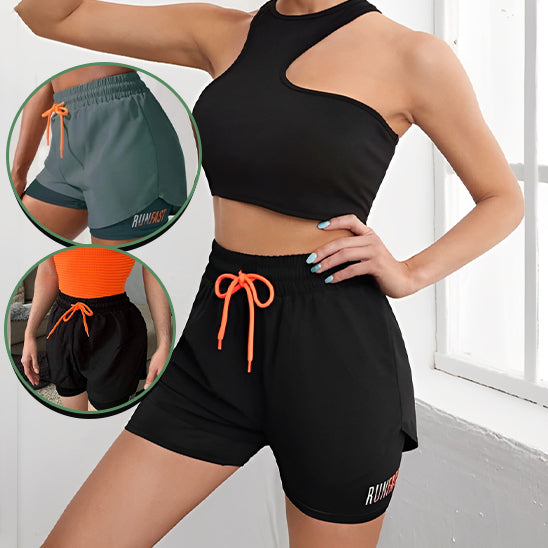 Short de Sport Femme Double Couche – Performance et Confort pour Sportives Actives – Image 4