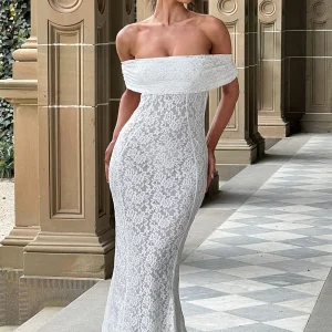 Stéphanie Robe Longue - Ivoire