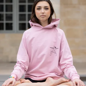 Sweat à capuche Guerrier no. 2 – Rose poudré