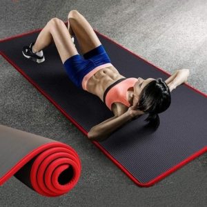 Tapis de Yoga Antidérapant Noir Premium avec Guides d&rsquo;Alignement – Confort Supérieur et Stabilité Maximale