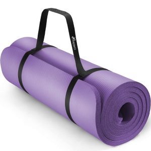 Tapis Pilates Épais Pliable 1,5cm – Antidérapant avec Sangle Transport